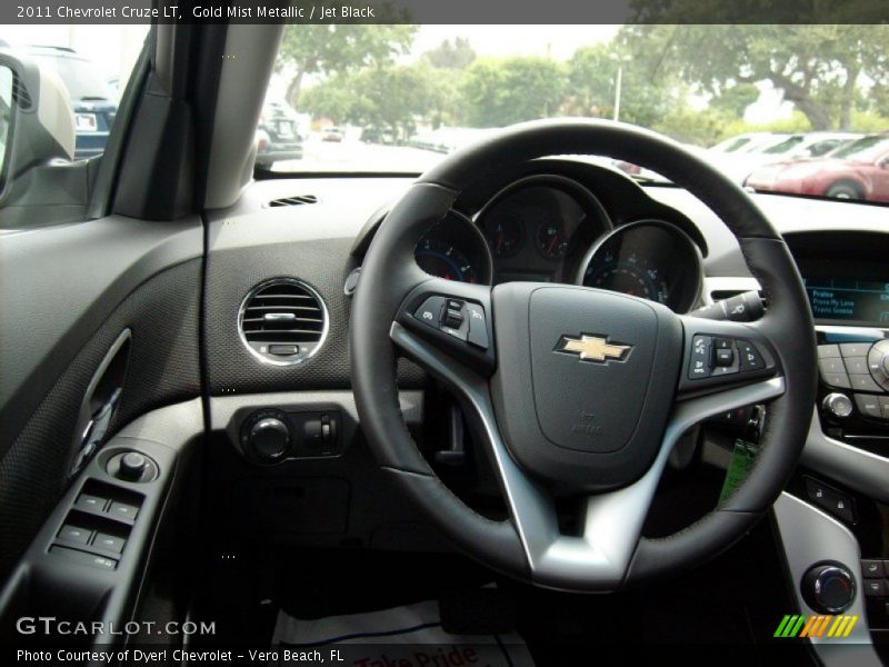 Gold Mist Metallic / Jet Black 2011 Chevrolet Cruze LT