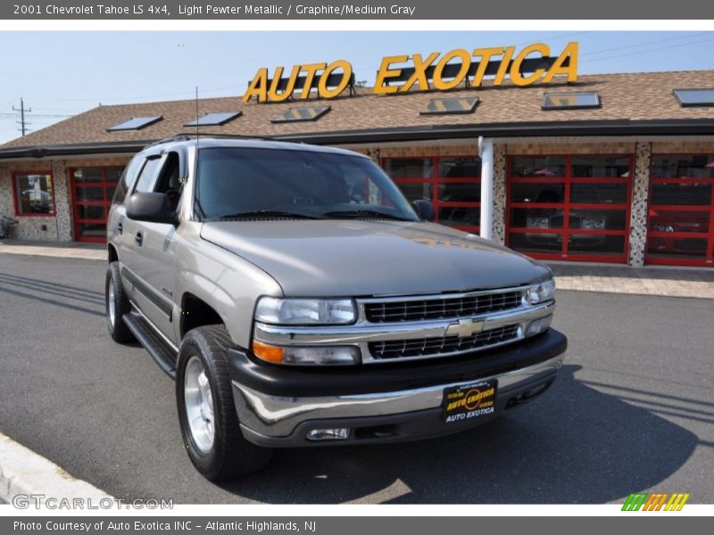 Light Pewter Metallic / Graphite/Medium Gray 2001 Chevrolet Tahoe LS 4x4