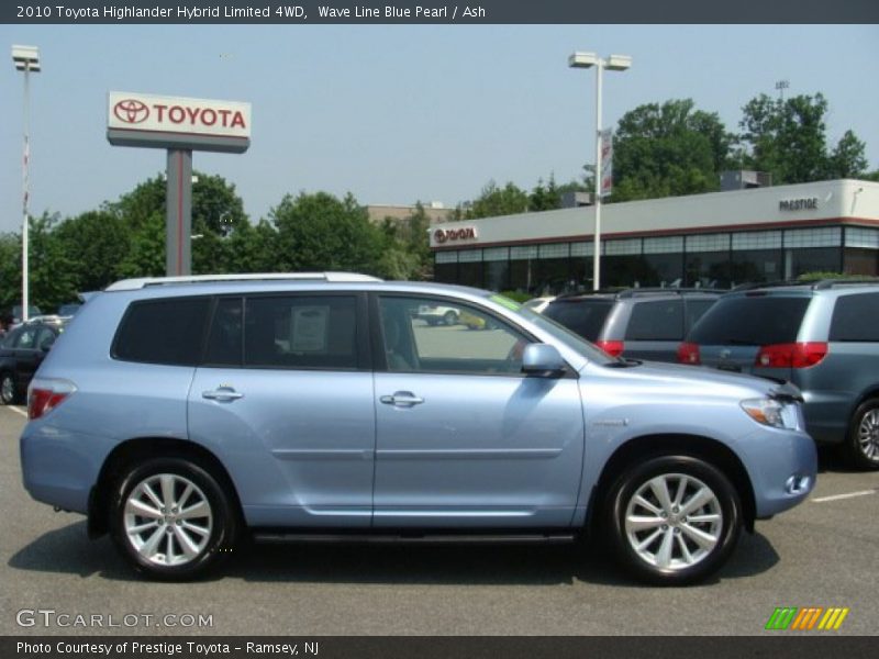 Wave Line Blue Pearl / Ash 2010 Toyota Highlander Hybrid Limited 4WD
