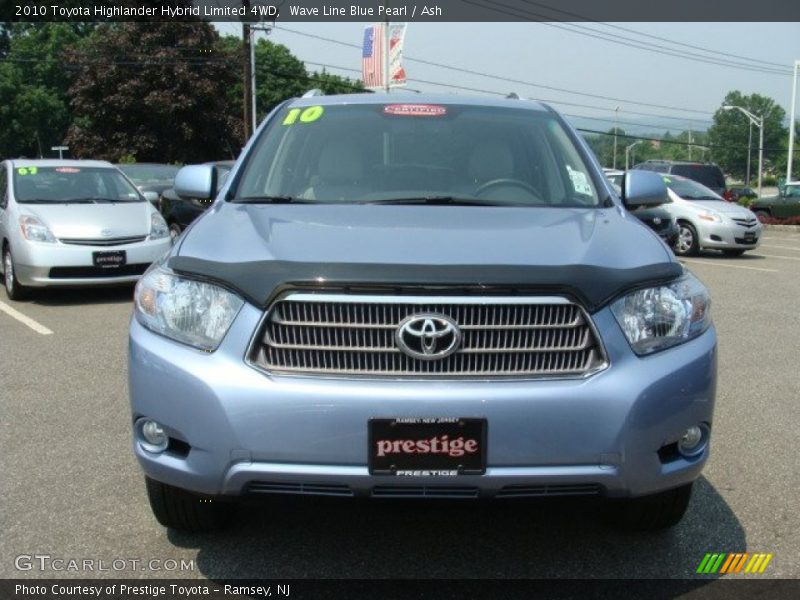 Wave Line Blue Pearl / Ash 2010 Toyota Highlander Hybrid Limited 4WD