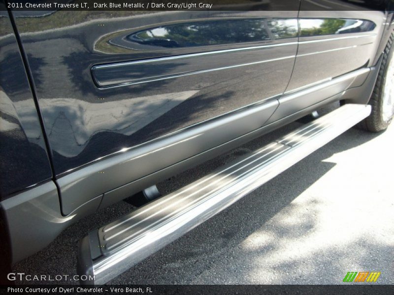 Dark Blue Metallic / Dark Gray/Light Gray 2011 Chevrolet Traverse LT