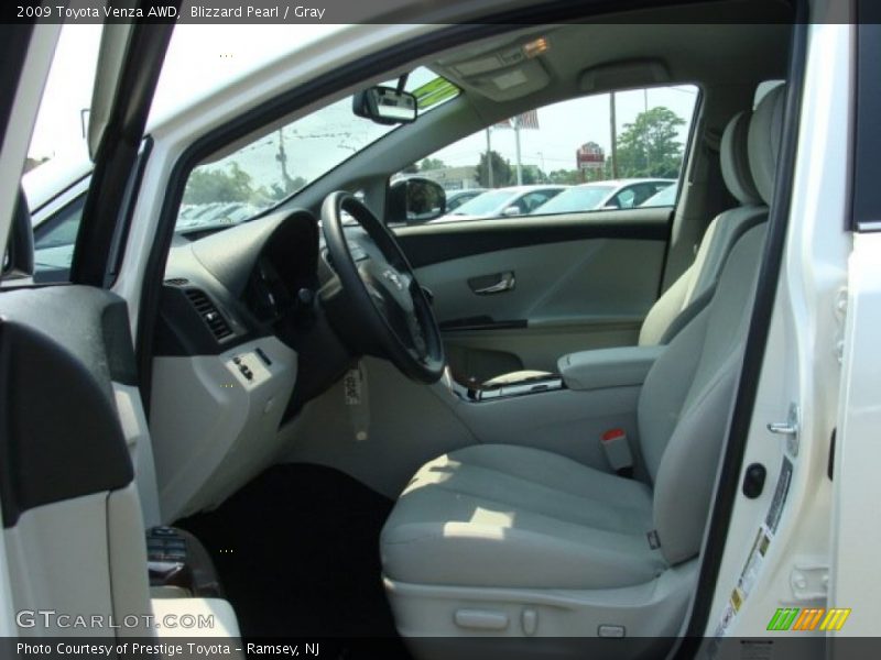 Blizzard Pearl / Gray 2009 Toyota Venza AWD
