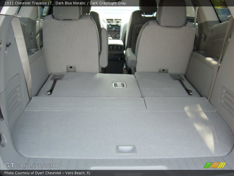 Dark Blue Metallic / Dark Gray/Light Gray 2011 Chevrolet Traverse LT