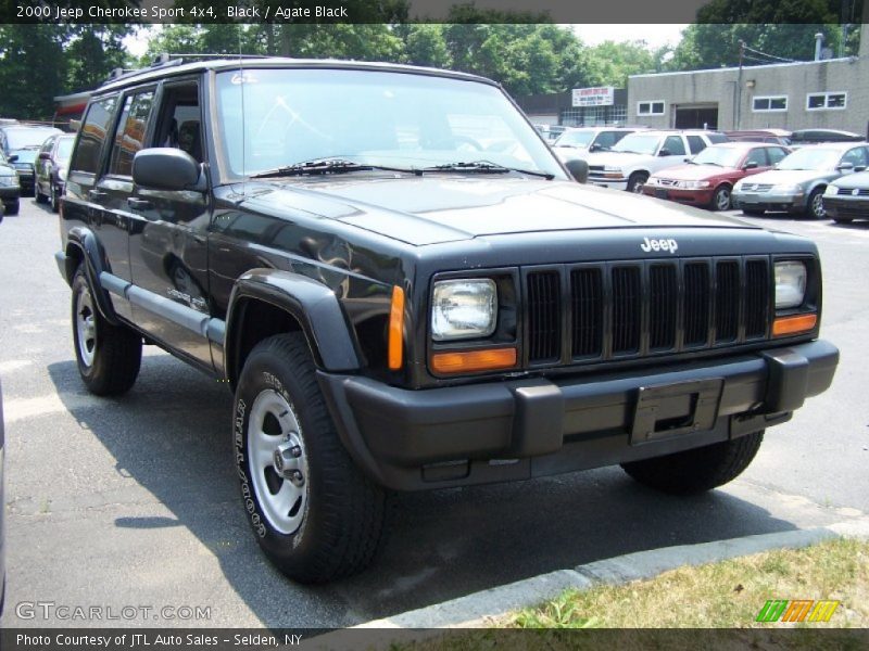 Black / Agate Black 2000 Jeep Cherokee Sport 4x4