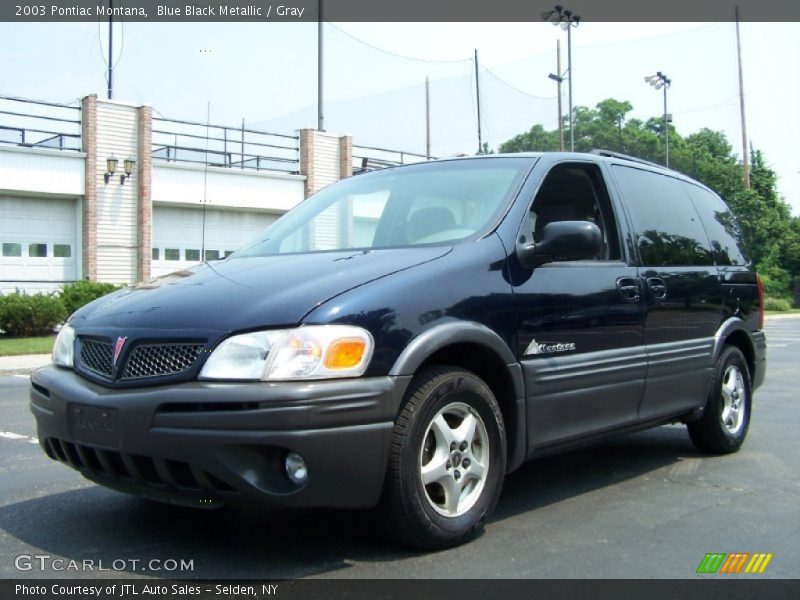 Blue Black Metallic / Gray 2003 Pontiac Montana