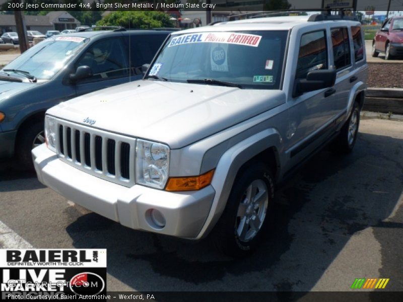 Bright Silver Metallic / Medium Slate Gray 2006 Jeep Commander 4x4