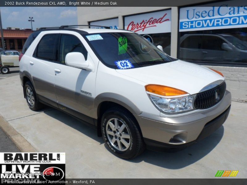 Bright White / Medium Oak 2002 Buick Rendezvous CXL AWD