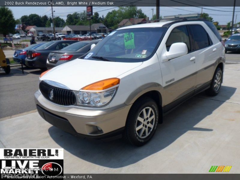 Bright White / Medium Oak 2002 Buick Rendezvous CXL AWD