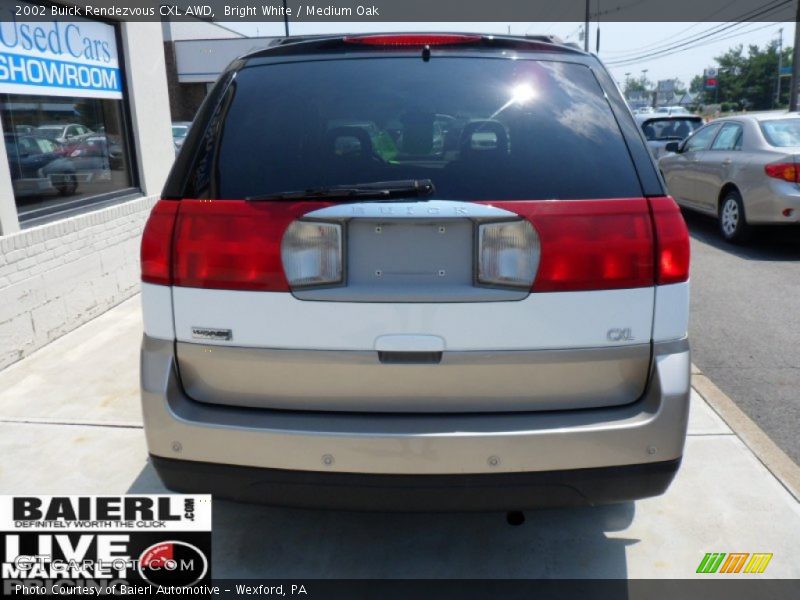 Bright White / Medium Oak 2002 Buick Rendezvous CXL AWD