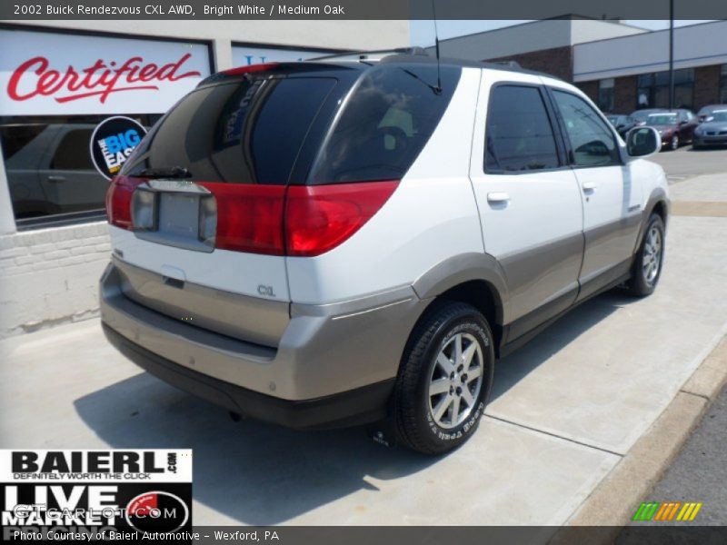 Bright White / Medium Oak 2002 Buick Rendezvous CXL AWD