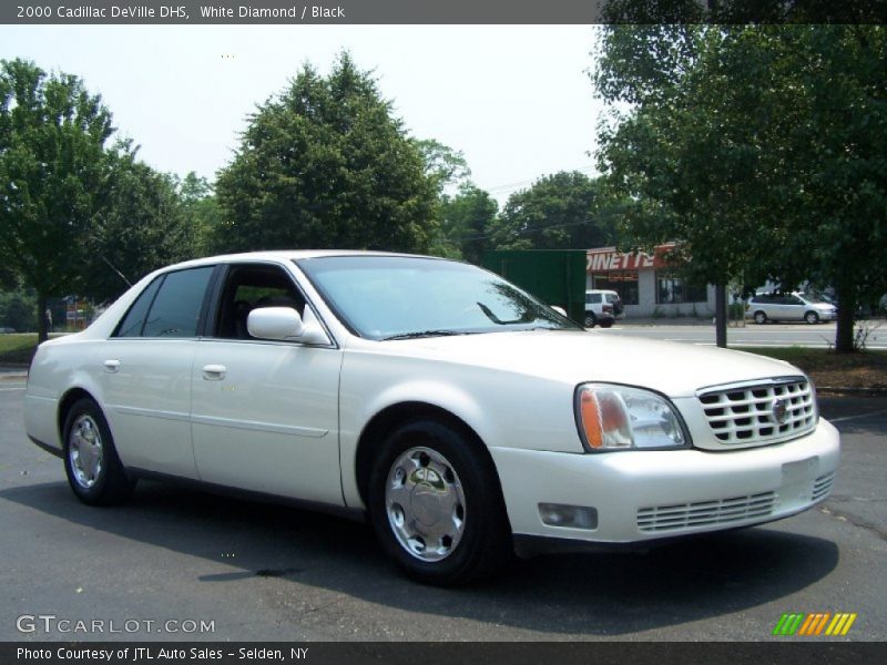 White Diamond / Black 2000 Cadillac DeVille DHS