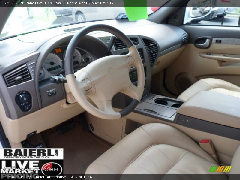 Bright White / Medium Oak 2002 Buick Rendezvous CXL AWD