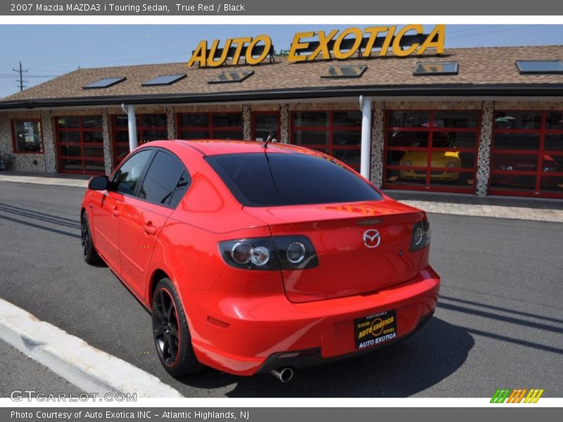 True Red / Black 2007 Mazda MAZDA3 i Touring Sedan