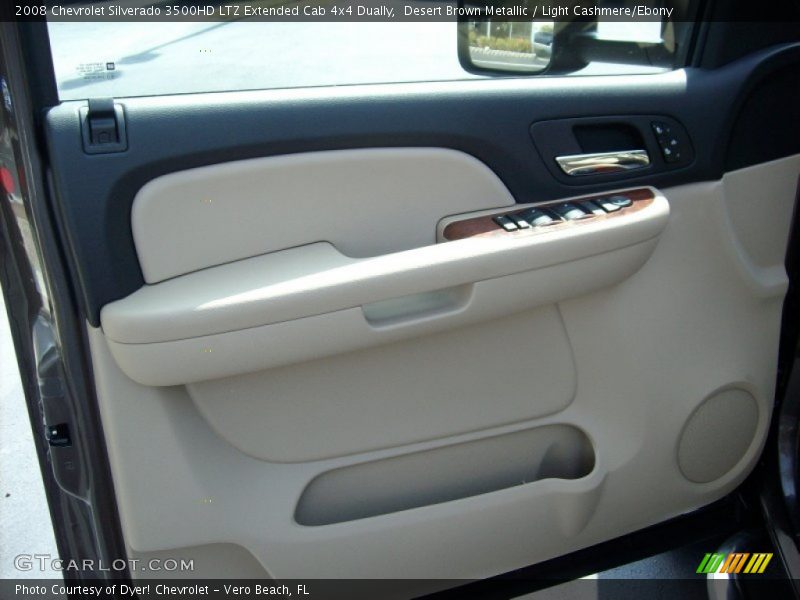 Desert Brown Metallic / Light Cashmere/Ebony 2008 Chevrolet Silverado 3500HD LTZ Extended Cab 4x4 Dually