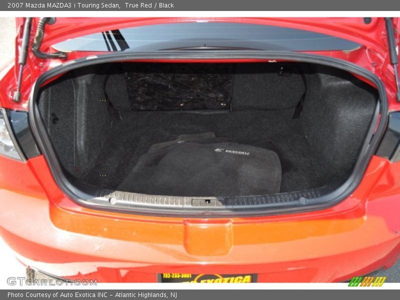 True Red / Black 2007 Mazda MAZDA3 i Touring Sedan