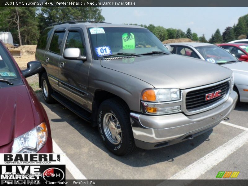 Pewter Metallic / Medium Dark Pewter/Shale 2001 GMC Yukon SLT 4x4