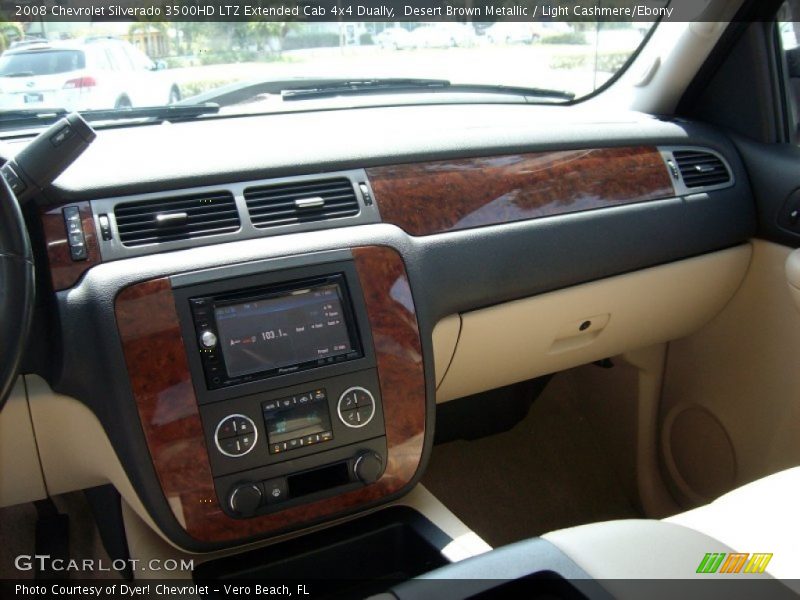 Desert Brown Metallic / Light Cashmere/Ebony 2008 Chevrolet Silverado 3500HD LTZ Extended Cab 4x4 Dually