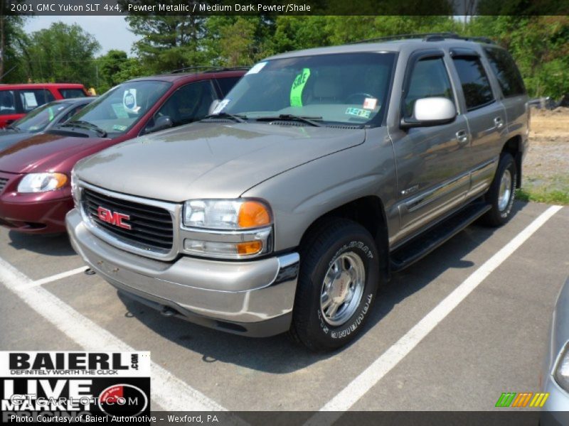 Pewter Metallic / Medium Dark Pewter/Shale 2001 GMC Yukon SLT 4x4