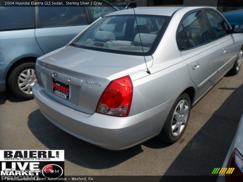 Sterling Silver / Gray 2004 Hyundai Elantra GLS Sedan