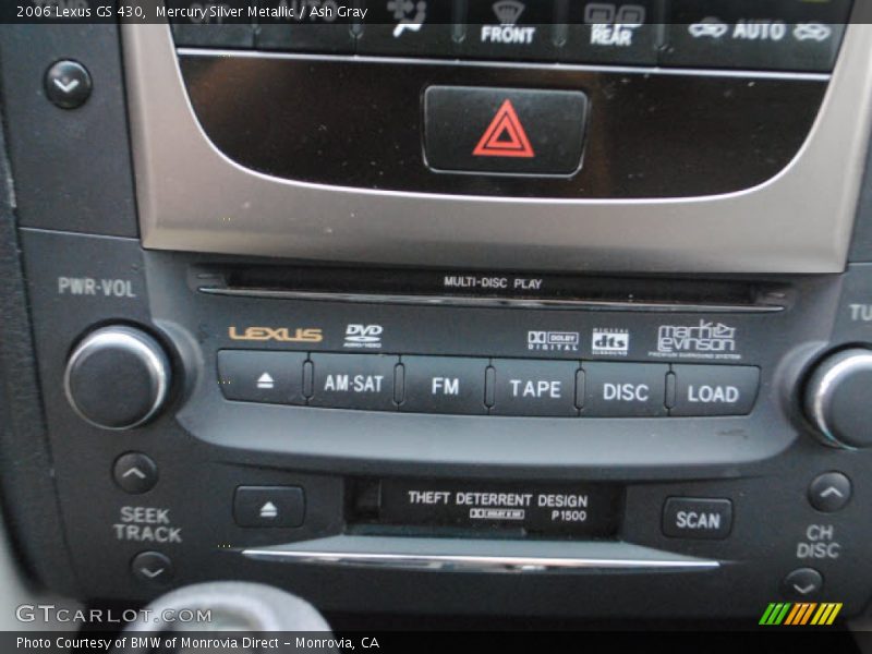 Mercury Silver Metallic / Ash Gray 2006 Lexus GS 430