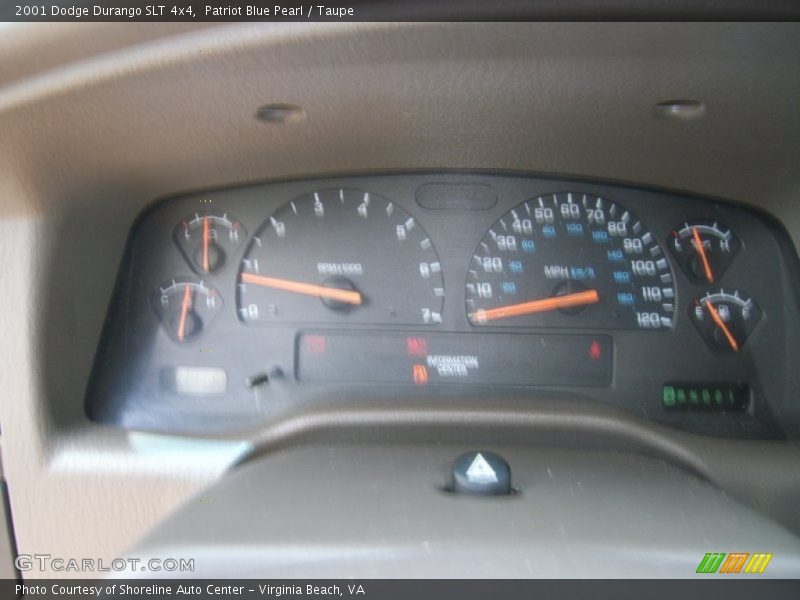 Patriot Blue Pearl / Taupe 2001 Dodge Durango SLT 4x4