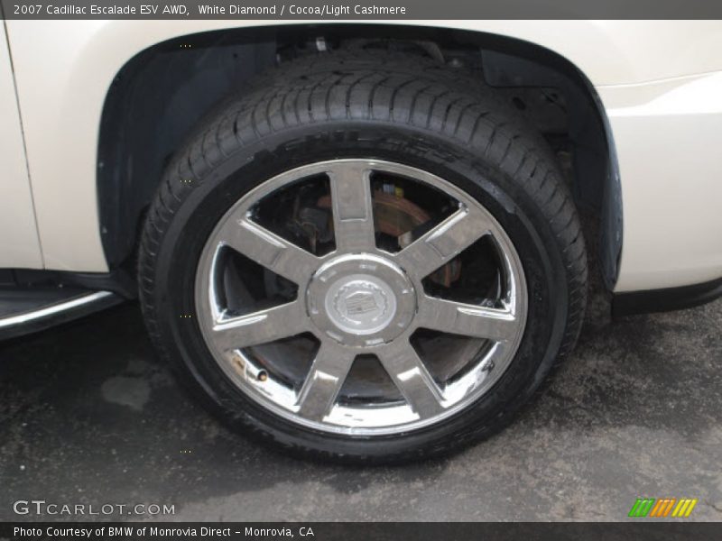 White Diamond / Cocoa/Light Cashmere 2007 Cadillac Escalade ESV AWD