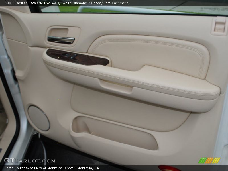 White Diamond / Cocoa/Light Cashmere 2007 Cadillac Escalade ESV AWD