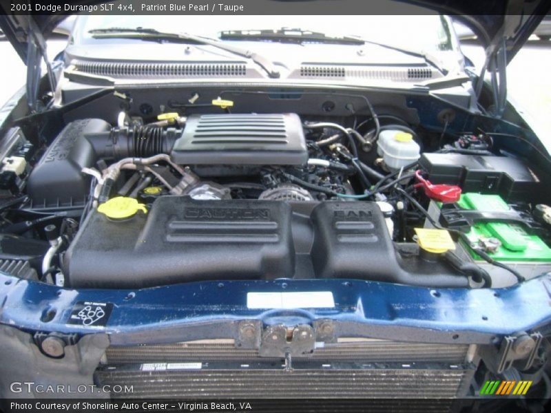 Patriot Blue Pearl / Taupe 2001 Dodge Durango SLT 4x4