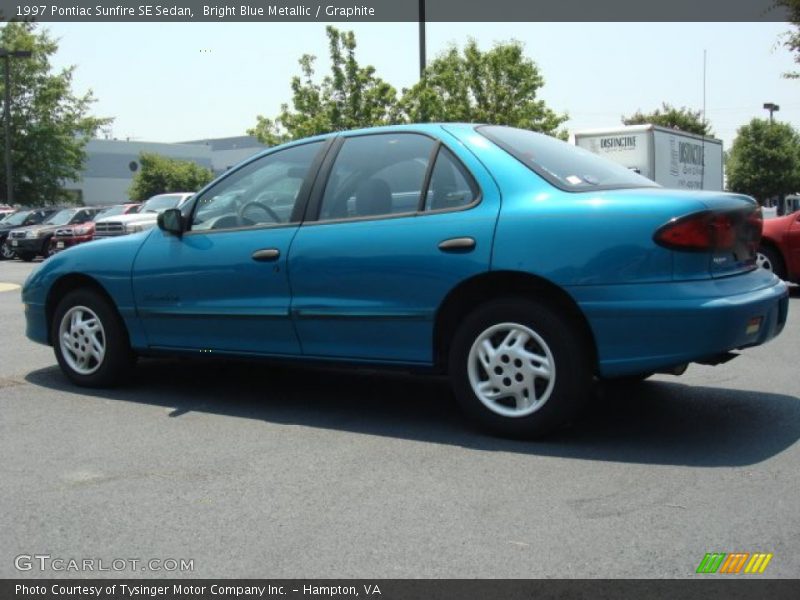 Bright Blue Metallic / Graphite 1997 Pontiac Sunfire SE Sedan
