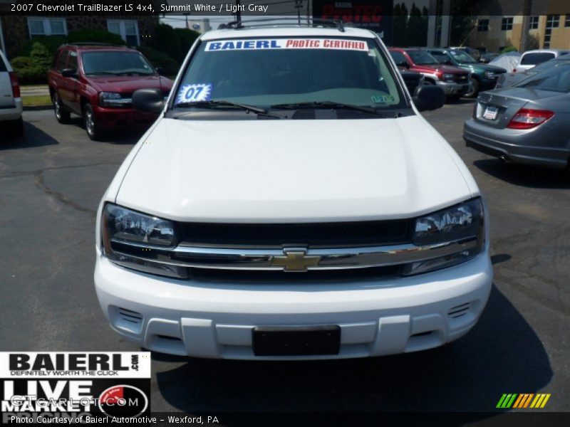 Summit White / Light Gray 2007 Chevrolet TrailBlazer LS 4x4