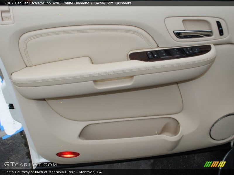 White Diamond / Cocoa/Light Cashmere 2007 Cadillac Escalade ESV AWD