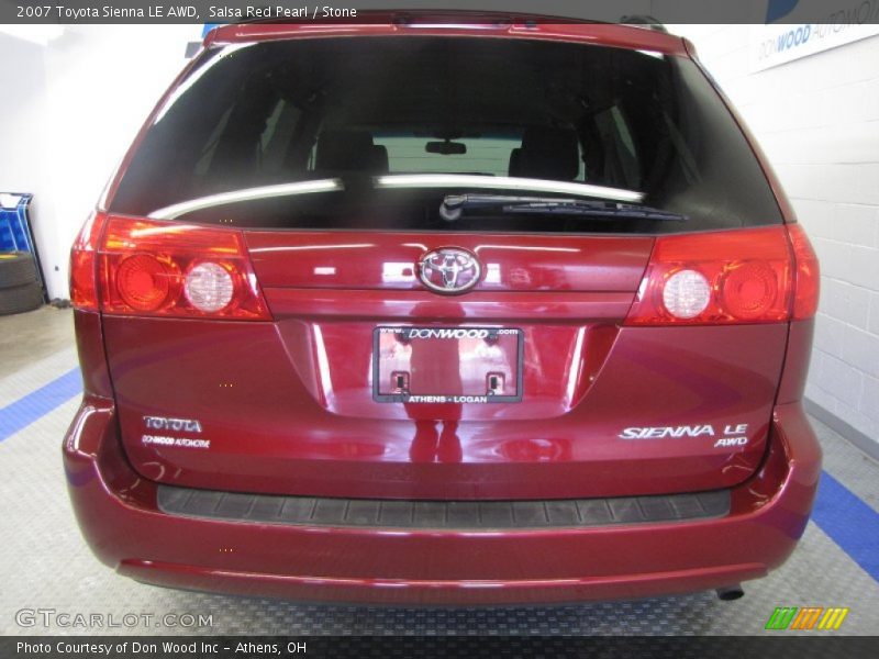 Salsa Red Pearl / Stone 2007 Toyota Sienna LE AWD