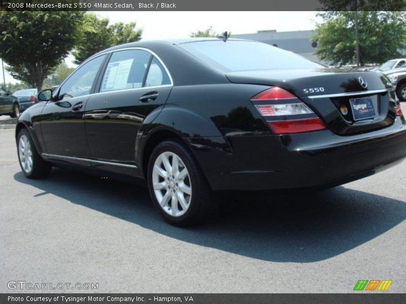 Black / Black 2008 Mercedes-Benz S 550 4Matic Sedan