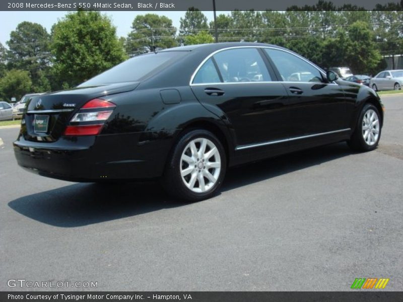 Black / Black 2008 Mercedes-Benz S 550 4Matic Sedan