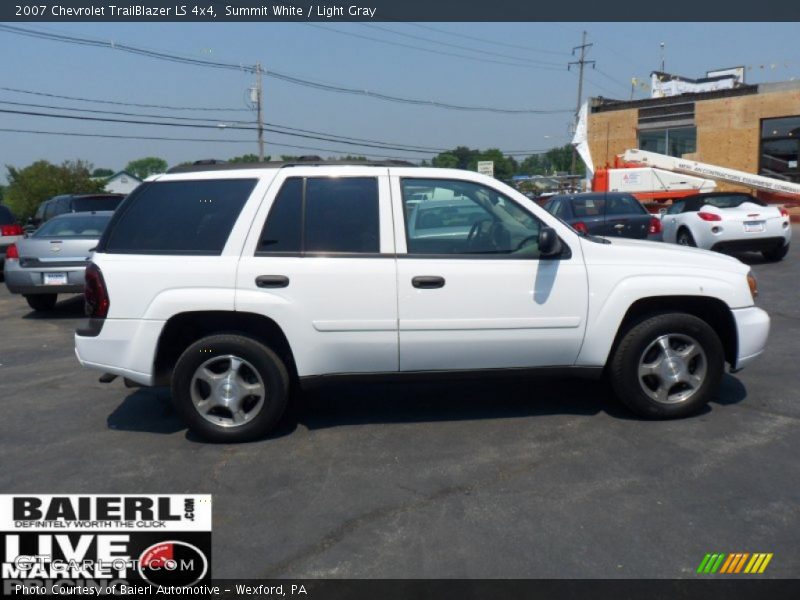 Summit White / Light Gray 2007 Chevrolet TrailBlazer LS 4x4