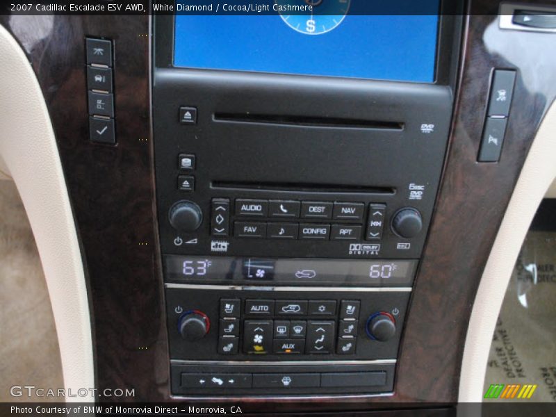 White Diamond / Cocoa/Light Cashmere 2007 Cadillac Escalade ESV AWD