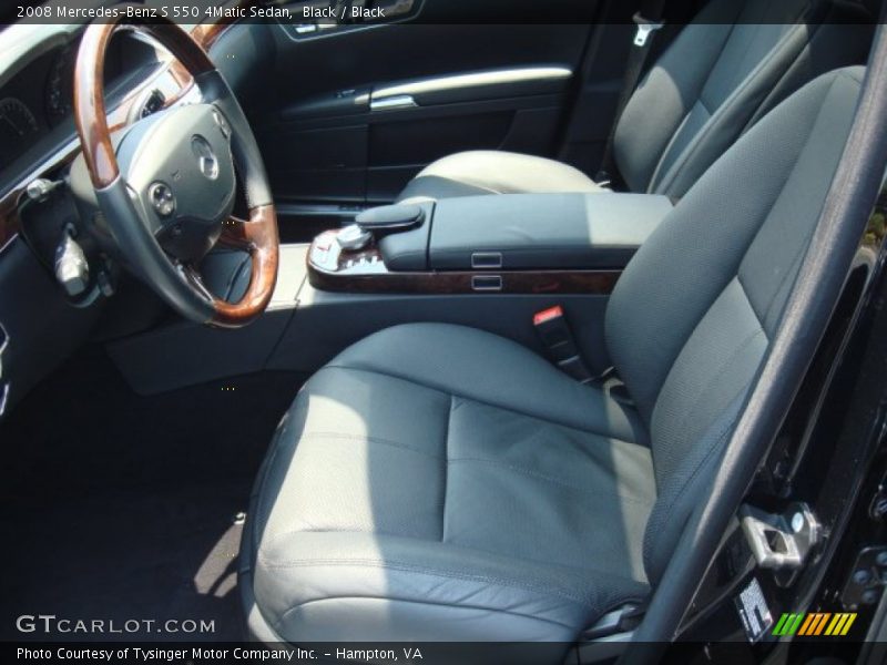 Black / Black 2008 Mercedes-Benz S 550 4Matic Sedan