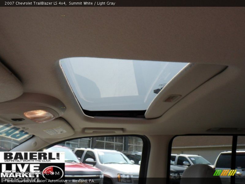 Summit White / Light Gray 2007 Chevrolet TrailBlazer LS 4x4
