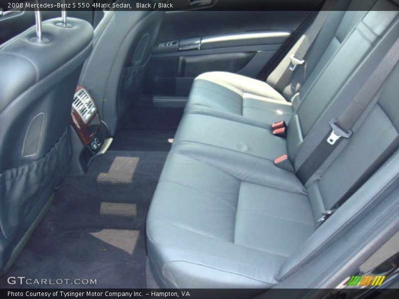 Black / Black 2008 Mercedes-Benz S 550 4Matic Sedan