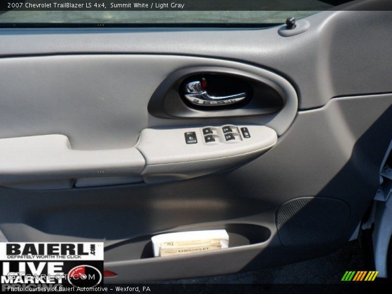 Summit White / Light Gray 2007 Chevrolet TrailBlazer LS 4x4