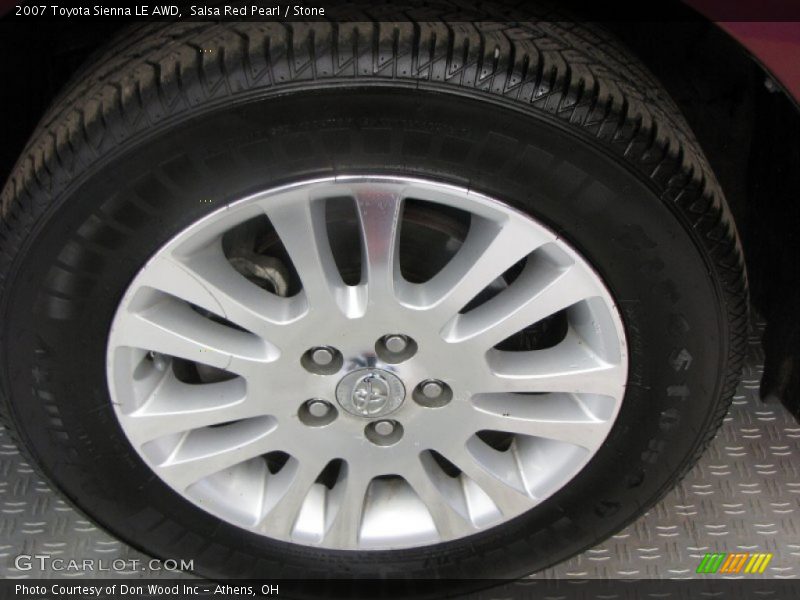 Salsa Red Pearl / Stone 2007 Toyota Sienna LE AWD