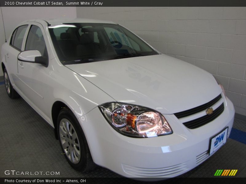 Summit White / Gray 2010 Chevrolet Cobalt LT Sedan