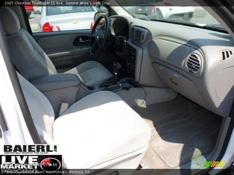 Summit White / Light Gray 2007 Chevrolet TrailBlazer LS 4x4
