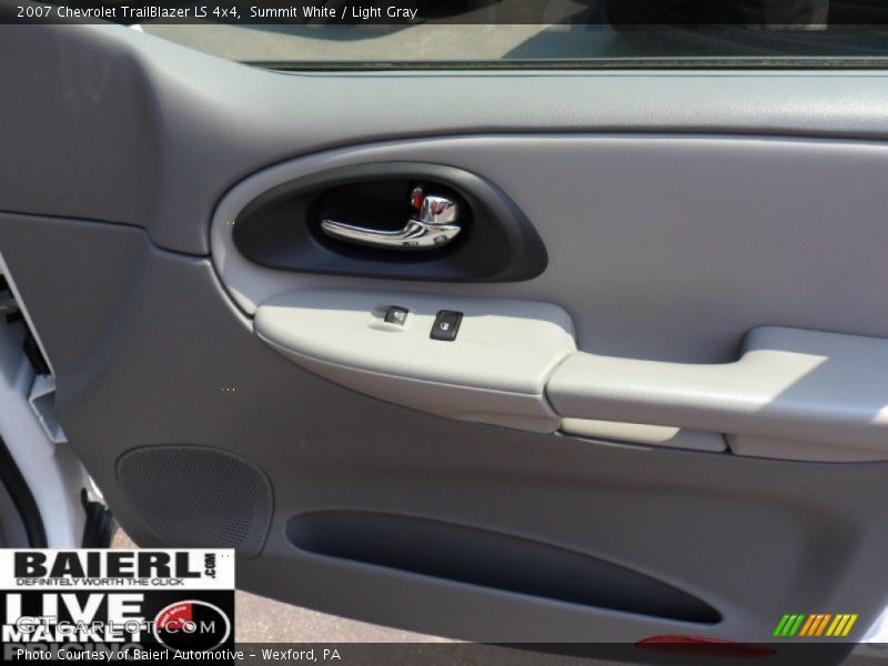 Summit White / Light Gray 2007 Chevrolet TrailBlazer LS 4x4