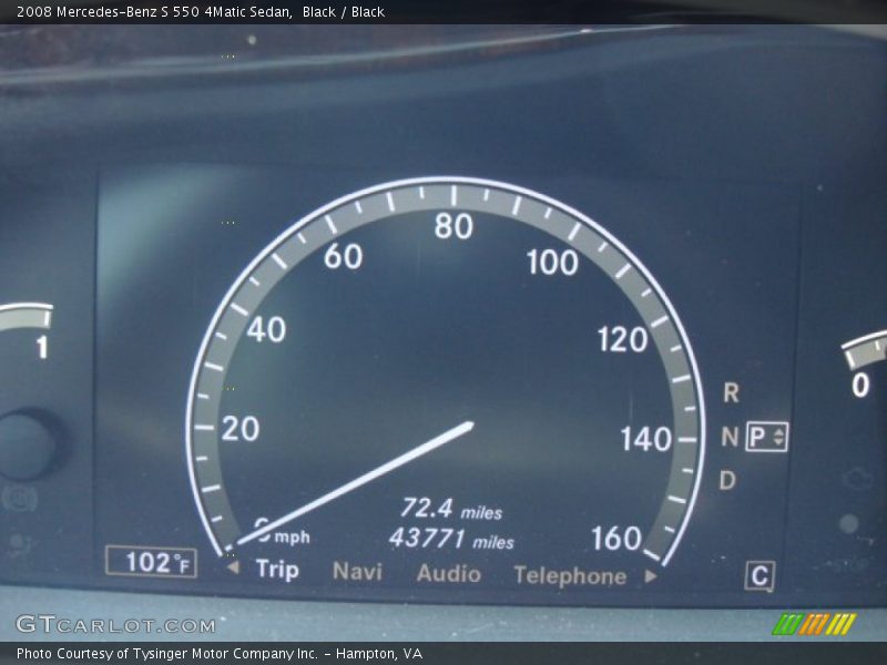 Black / Black 2008 Mercedes-Benz S 550 4Matic Sedan