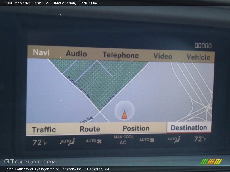 Black / Black 2008 Mercedes-Benz S 550 4Matic Sedan