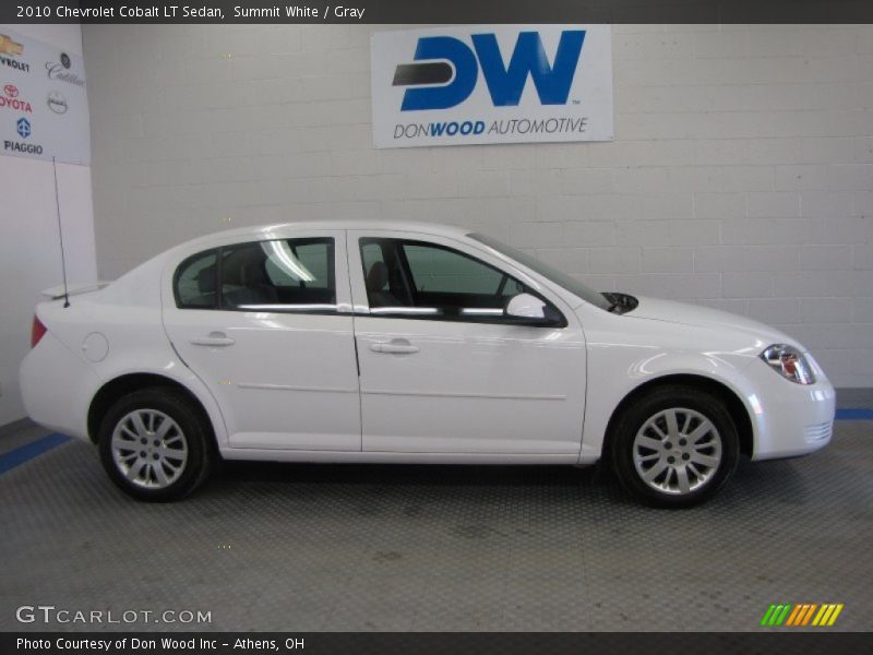 Summit White / Gray 2010 Chevrolet Cobalt LT Sedan