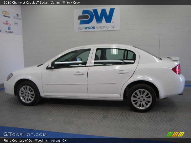 Summit White / Gray 2010 Chevrolet Cobalt LT Sedan