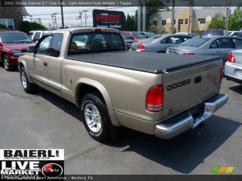 Light Almond Pearl Metallic / Taupe 2002 Dodge Dakota SLT Club Cab