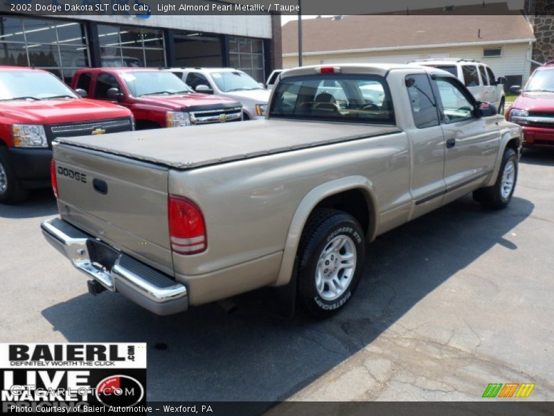 Light Almond Pearl Metallic / Taupe 2002 Dodge Dakota SLT Club Cab
